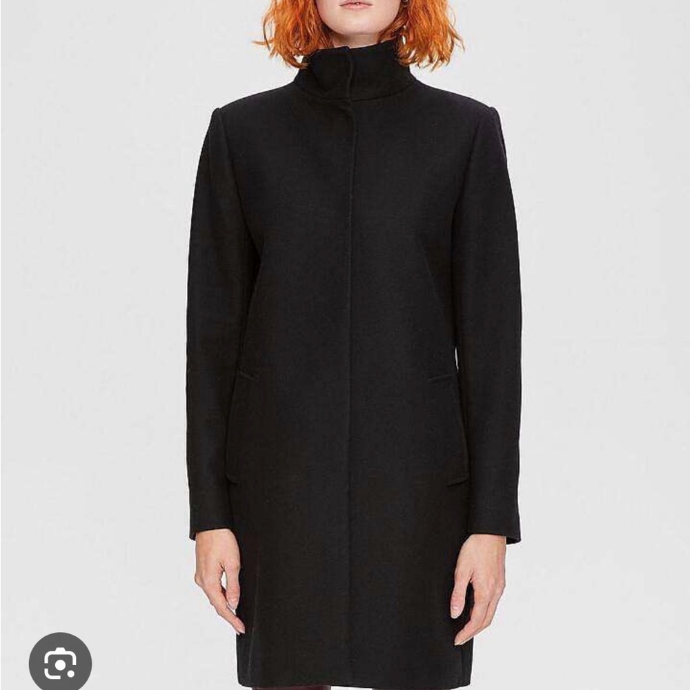 Theory Black Women's Coat
